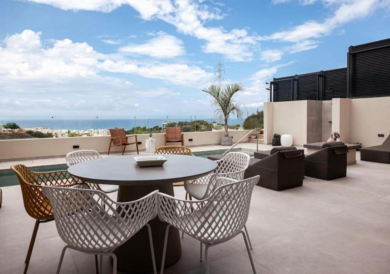 Orama Luxury Suite 3 Bedrooms With Private Pool 헐소니소스 외부 사진